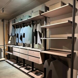Wardrobe Pole System (Nero Series - Black Powder coated)